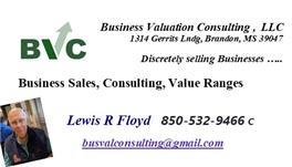 Business Valuations, Consulting, Sales, Funding