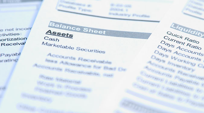 Balance sheets. 