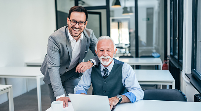 Family office featuring multiple generations. 