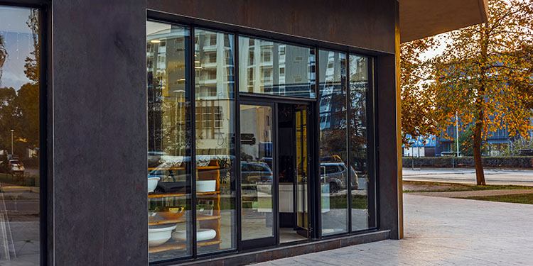 Commercial real estate property for lease or sale.