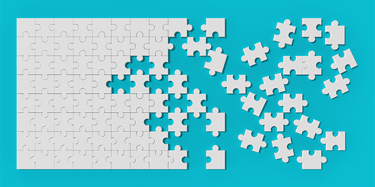 Puzzle pieces representing the different types of buyers for small businesses.