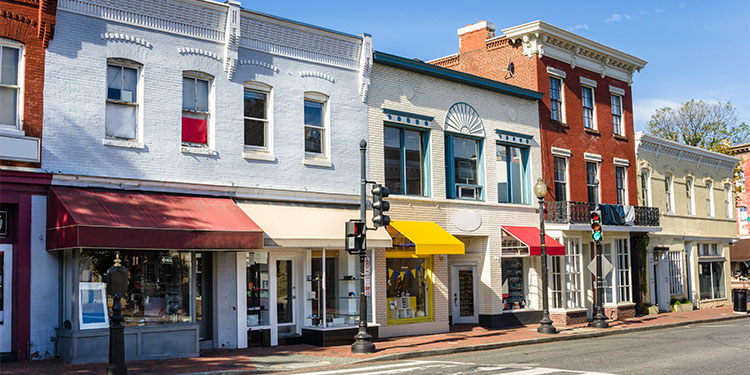 Commercial real estate for small, Main Street businesses.