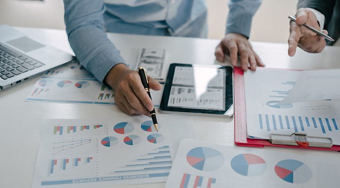 Business valuation spreadsheets.