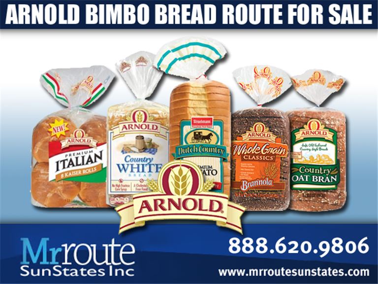 PRICE REDUCED! Arnold Bimbo Bread Route 200,000 Hinesville GA