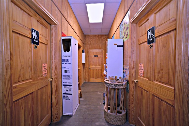 Restrooms/office/breakroom