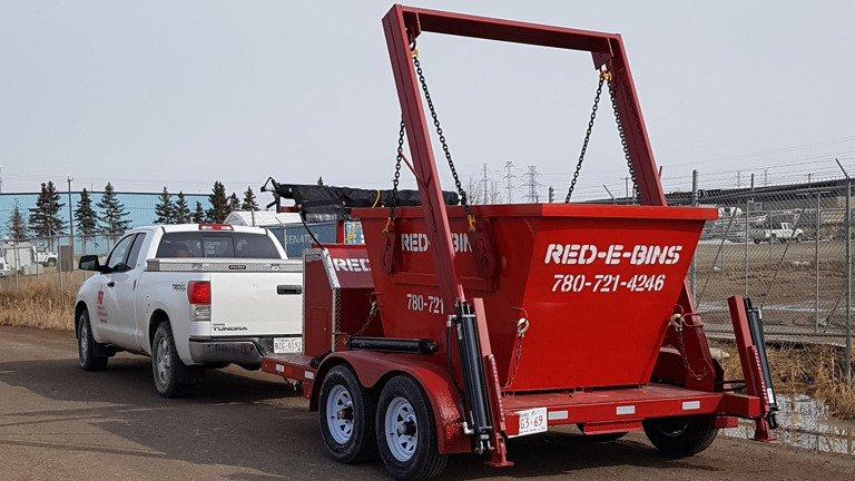 Ready to deliver a bin