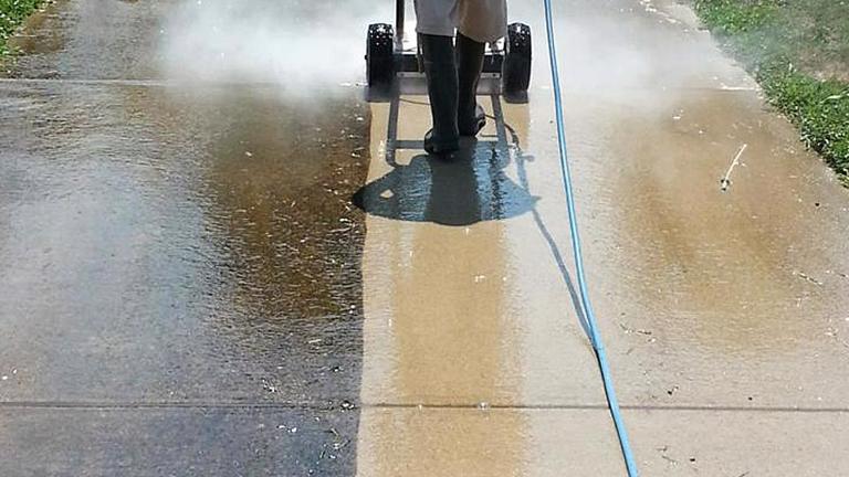 pressure washing