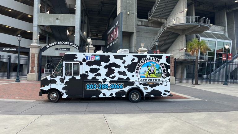 The Chillin Cow Ice Cream Food Truck in Richland County, South Carolina