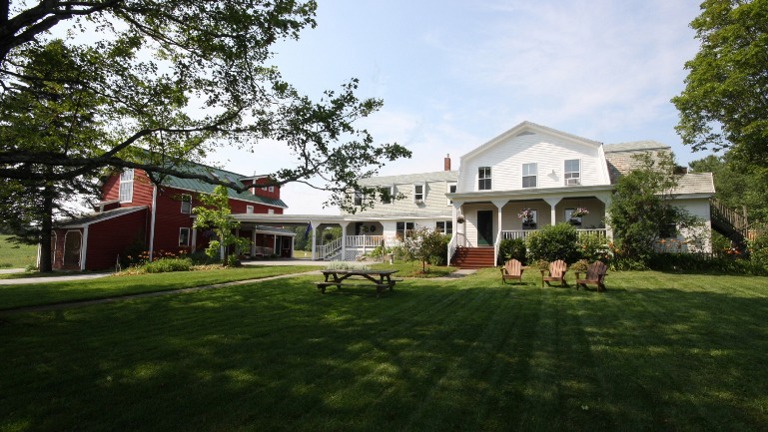 Front of the Inn with 120-year old Sugar Maples