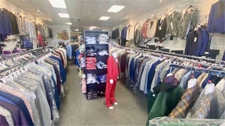 Established Premium Men's and Boys' Suits Store for Sale