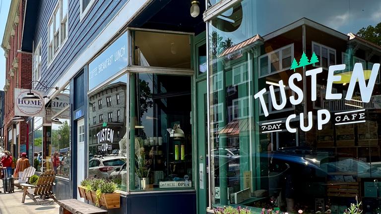 Vibrant Main Street Corner