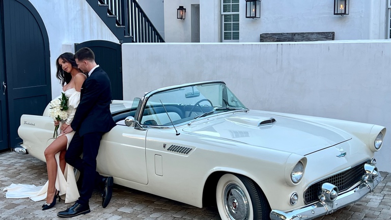 A beautiful wedding exit! 