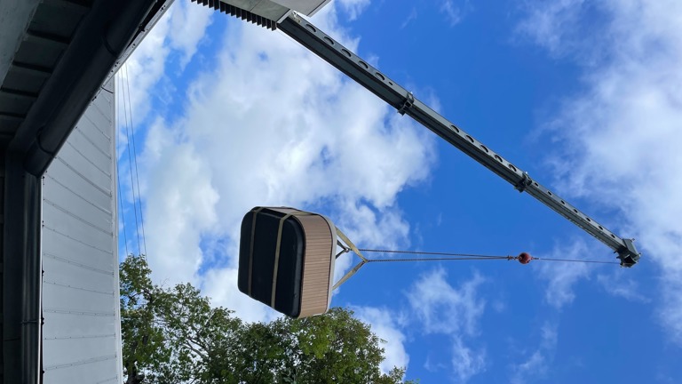 Crane not part of business equipment