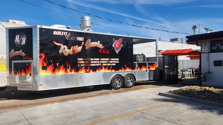 Food Trailer with Smoker