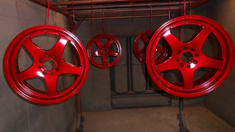 Red Powder Coat Rims