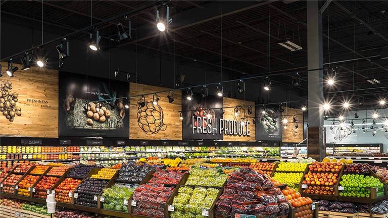 Gourmet Supermarket with Shopping Center!