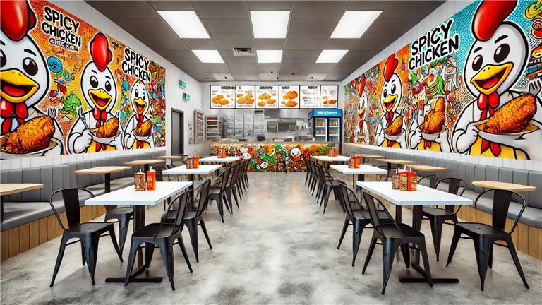 Chicken Restaurant-->Employee Run