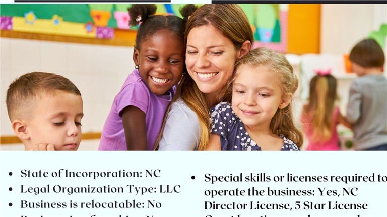 5-Star Child Care Center with $475K Real Estate Included