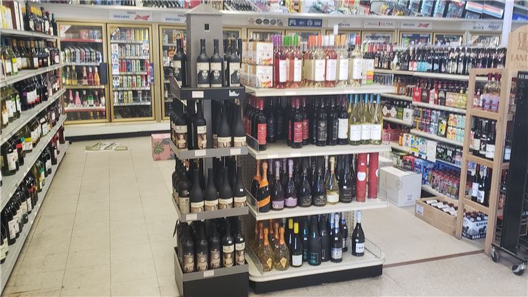 Excellent selection of wines and craft beers.