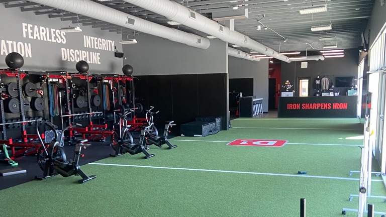 Gym area from back door