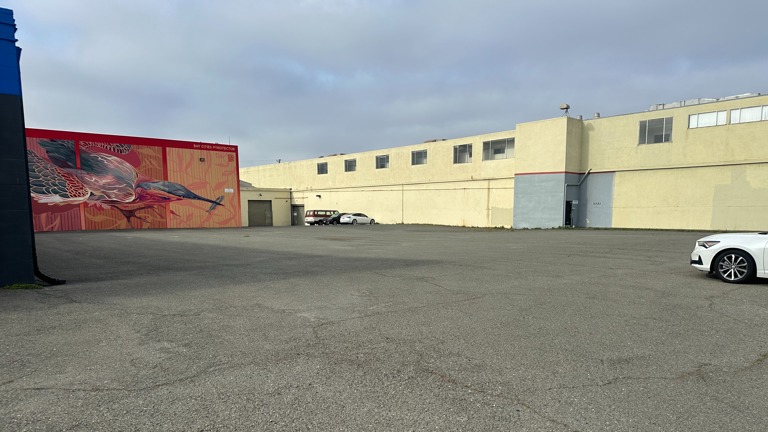 Large parking lot