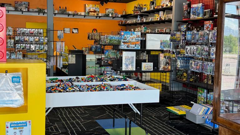 Tables with Lego bricks and second counter