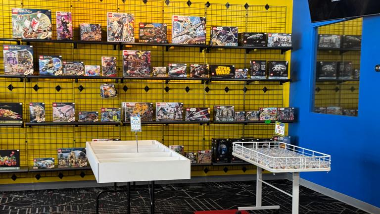 Tables with minifigures