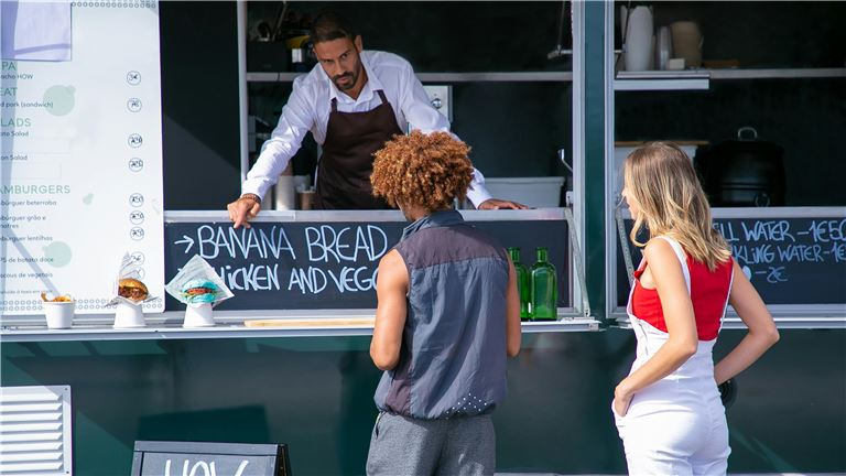 Eye-Catching Mobile Creperie with Custom Kitchen