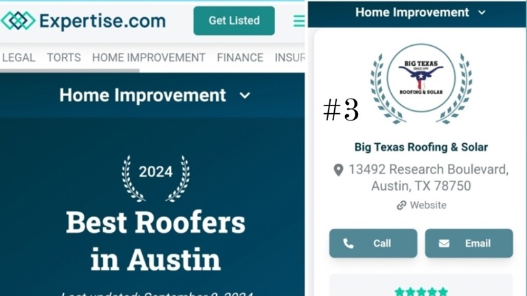 #3 Best Roofing Company Austin 