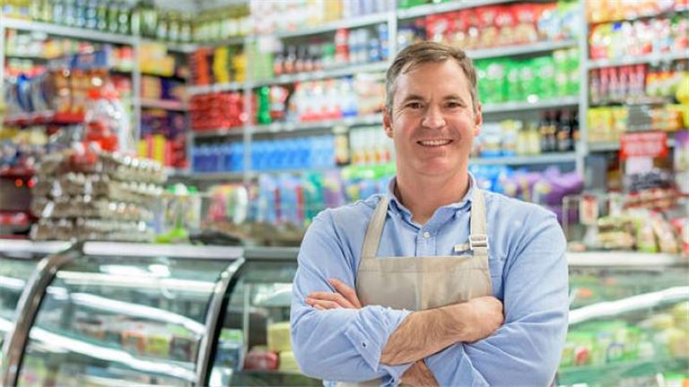 Very Busy Grocery Store