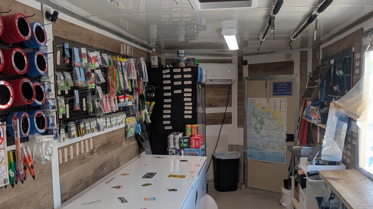 Full interior view of shop