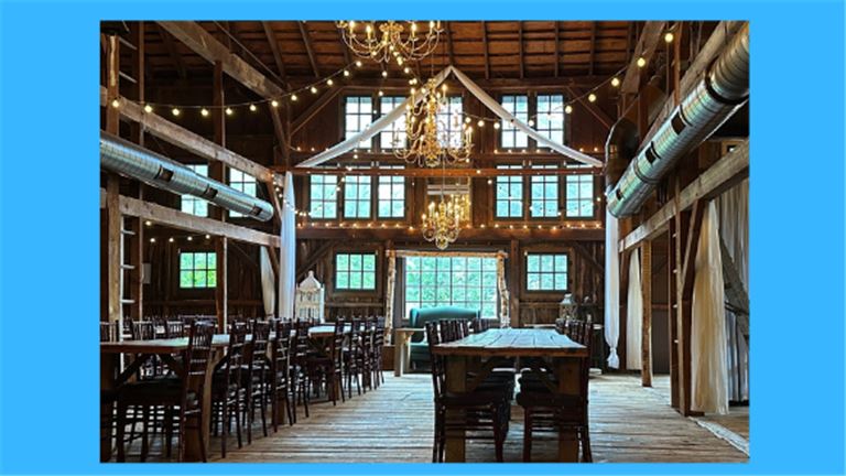 Beautiful and rustic vibe, wedding venue with property.