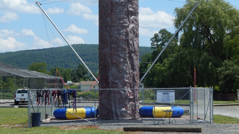 Rock Wall with Bungee