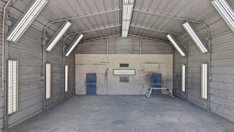 Drive-in paint booth