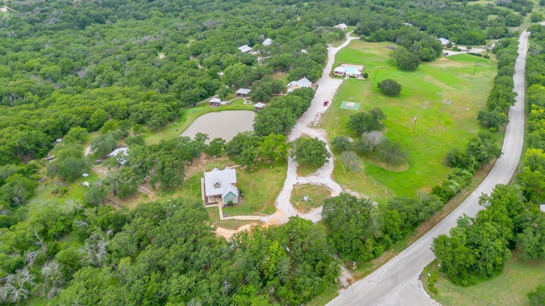 Aerial view of property