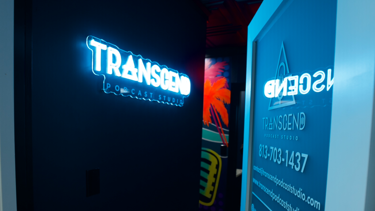 Entrance - Transcend Podcast Studio
