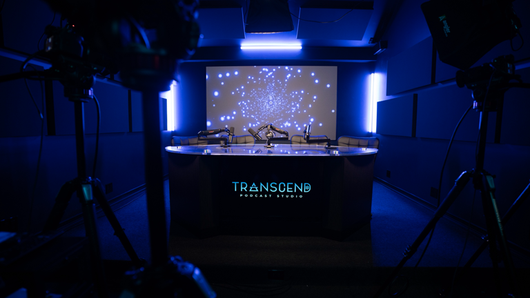 Front View - Transcend Podcast Studio