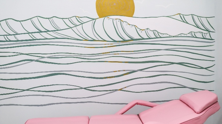 Red Light Therapy Area within Sea Mist & Grace - Tanning Spa and Clothing Boutique