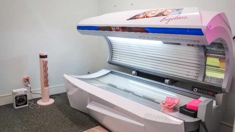 Lay Down Tanning Room within Sea Mist & Grace - Tanning Spa and Clothing Boutique