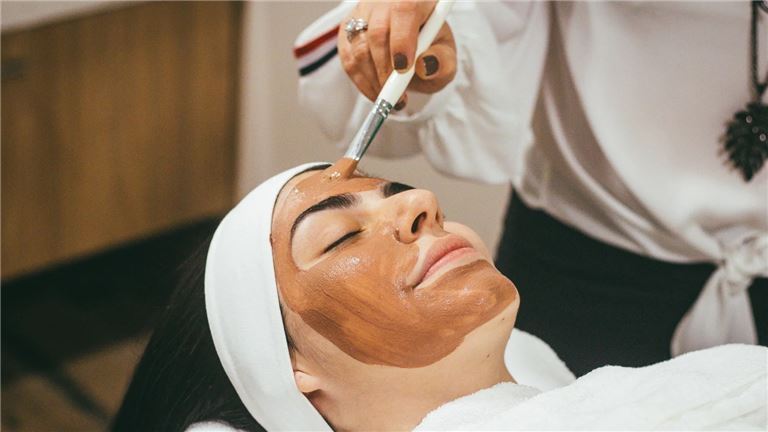 Woman Getting Beauty Treatment