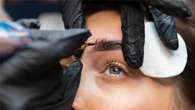 Young Woman Getting Beauty Treatment