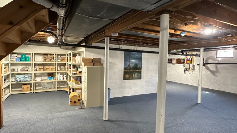 Plenty of Basement Storaage