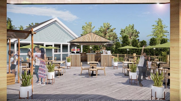 rendering outdoor bar option 