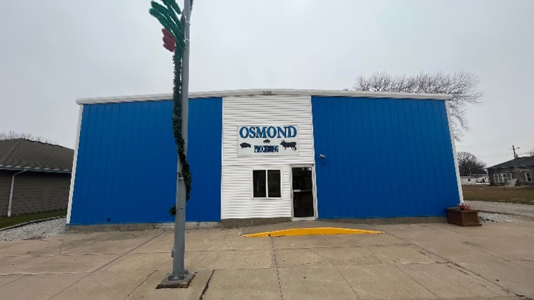 Modern livestock processing plant in Osmond NE.