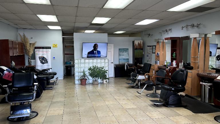 Beauty salon/barber shop assets for sale and unit for lease