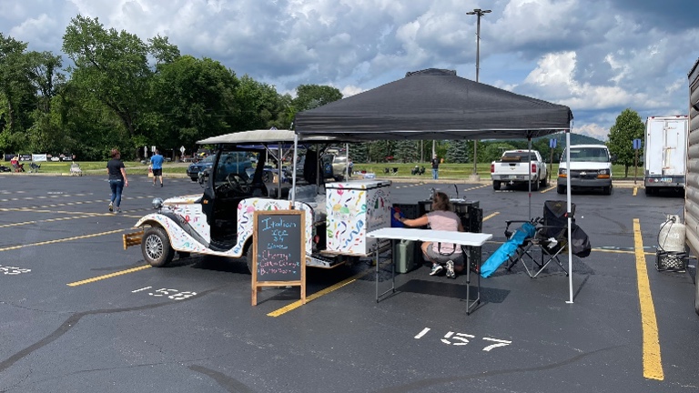 Italian ice electric smart cart