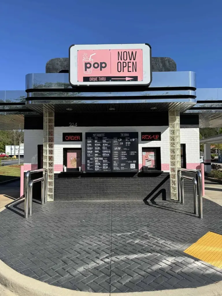Newnan GA Freestanding Double Drive Thru Soda Franchise Restaurant