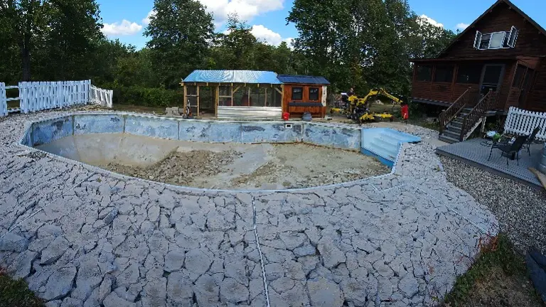 COMPLETED BREAKING CONCRETE