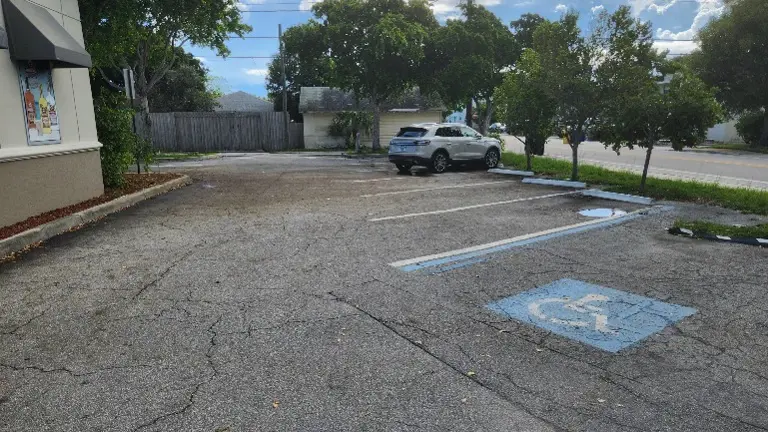 Parking lot 12 spaces