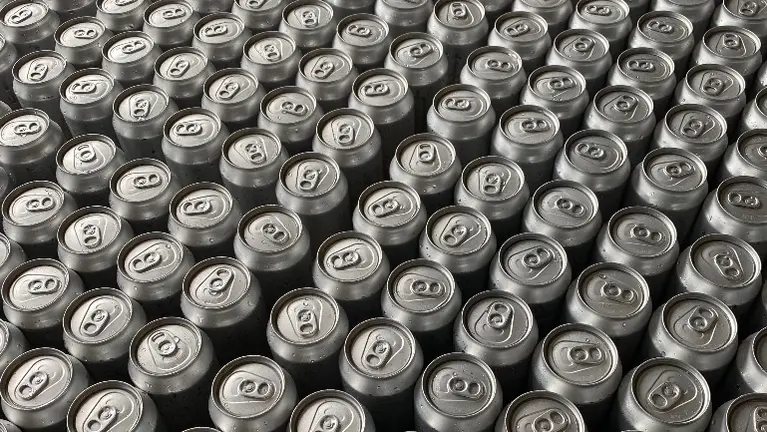 canned beverages for distribution or to-go